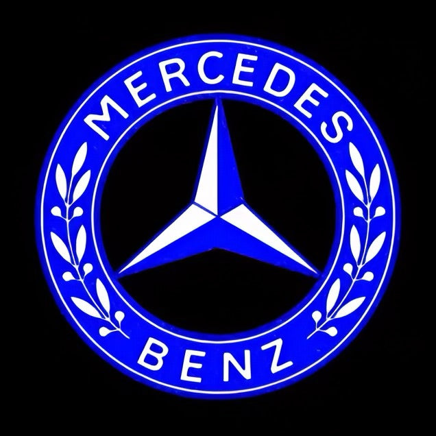 Projecteur LED voiture logo Mercedes