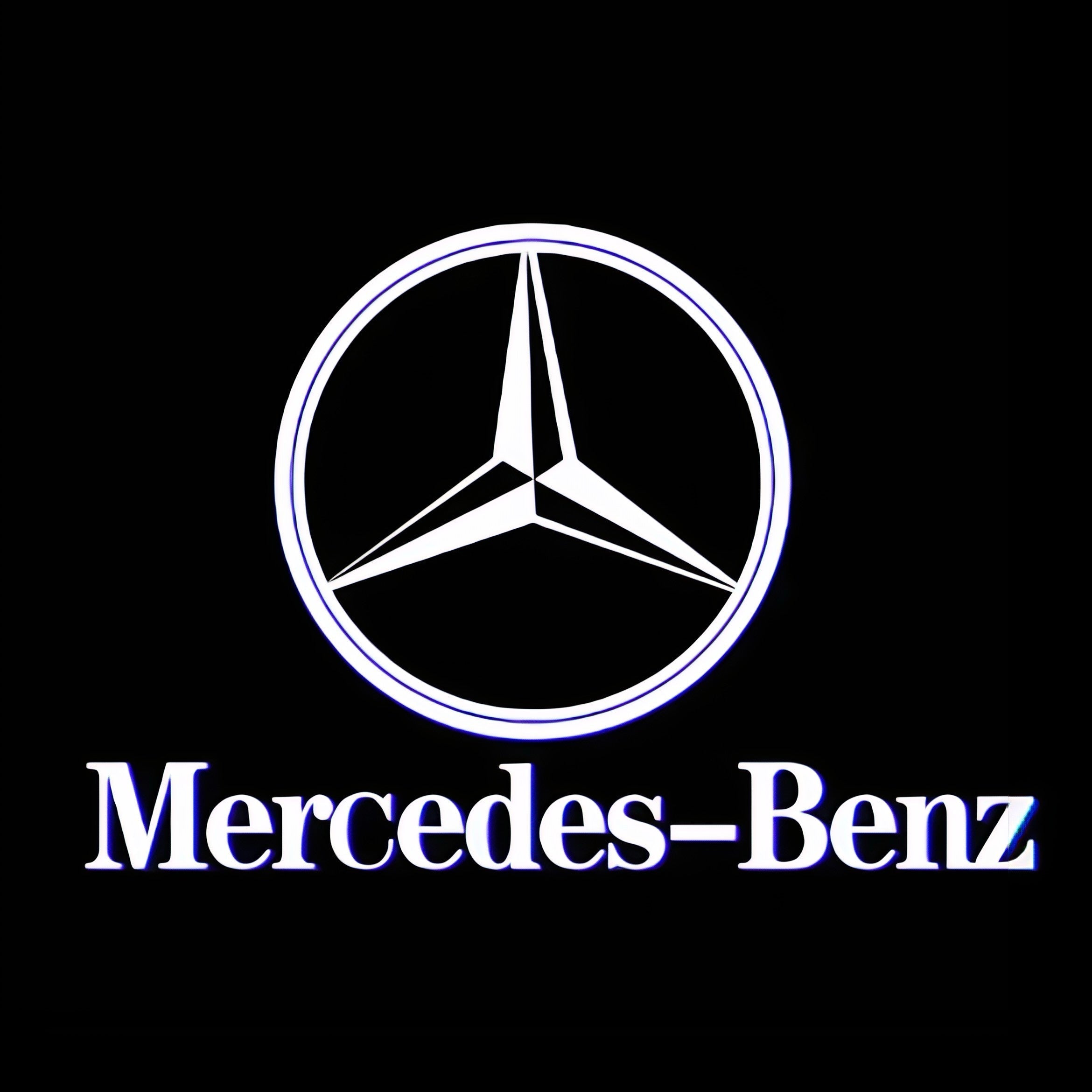 Projecteur LED voiture logo Mercedes