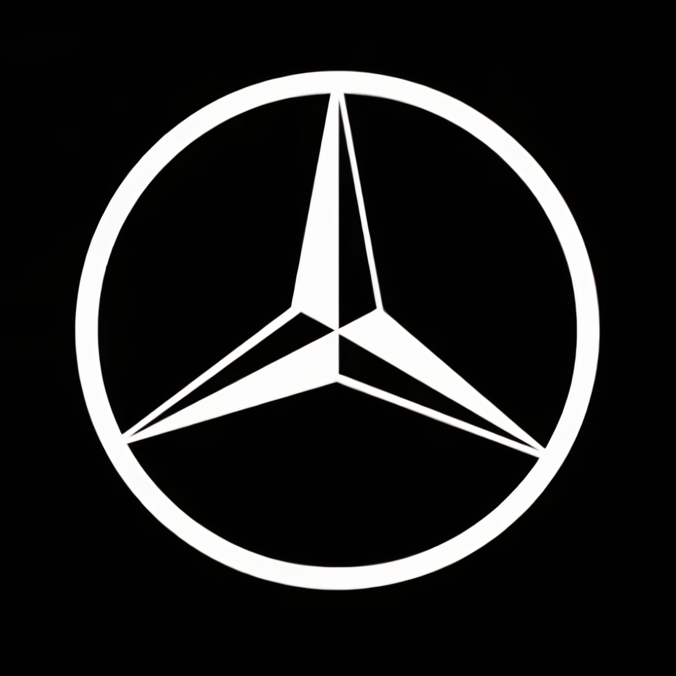 Projecteur LED voiture logo Mercedes