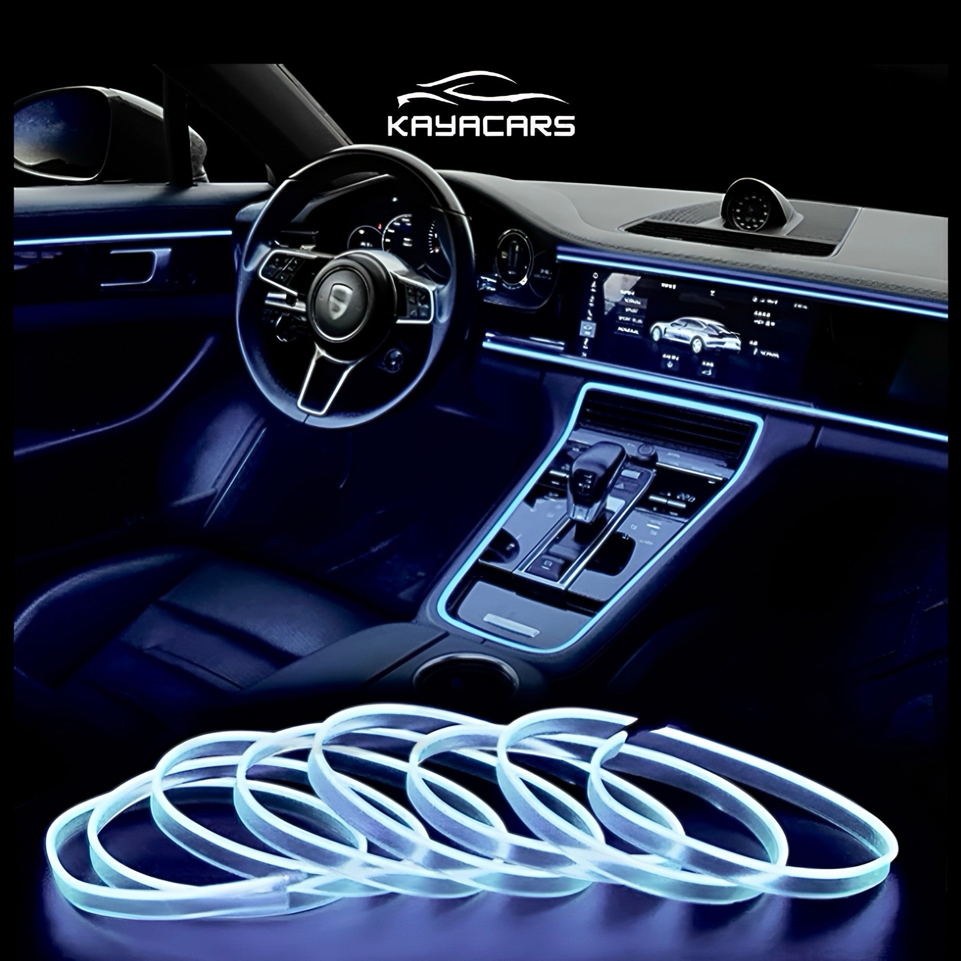 Bandes lumineuses LED décoratives pour intérieur de voiture