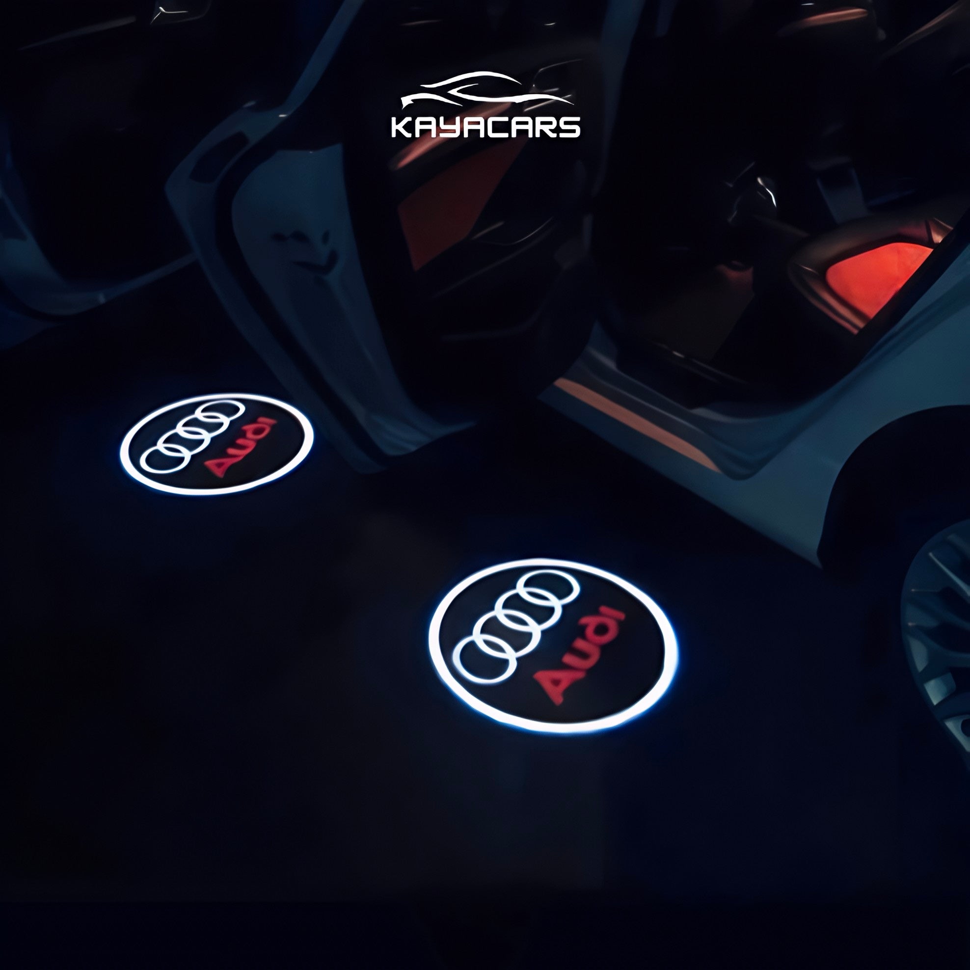 Projecteurs LED voiture Logo Audi