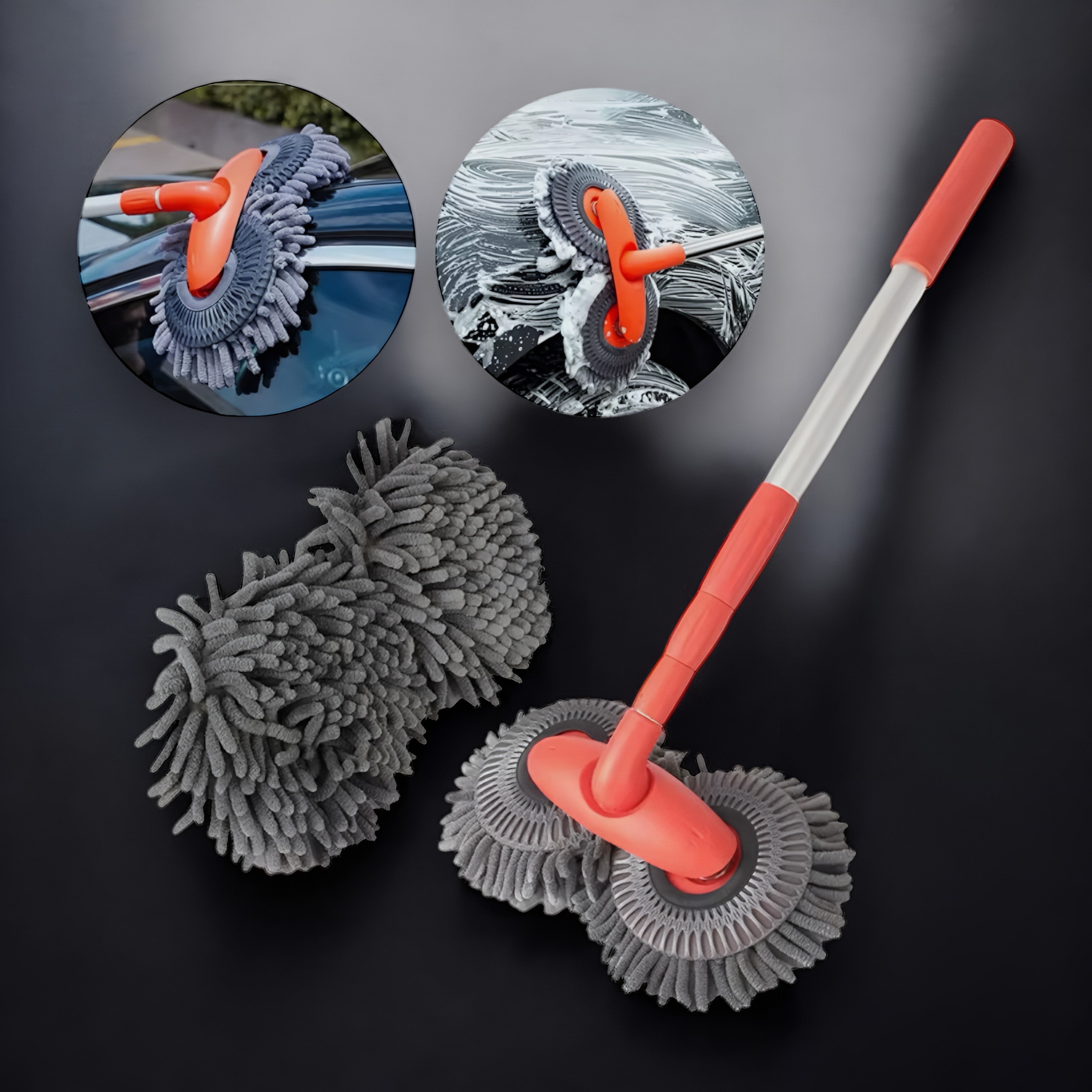 Brosse de lavage pour voiture rotative