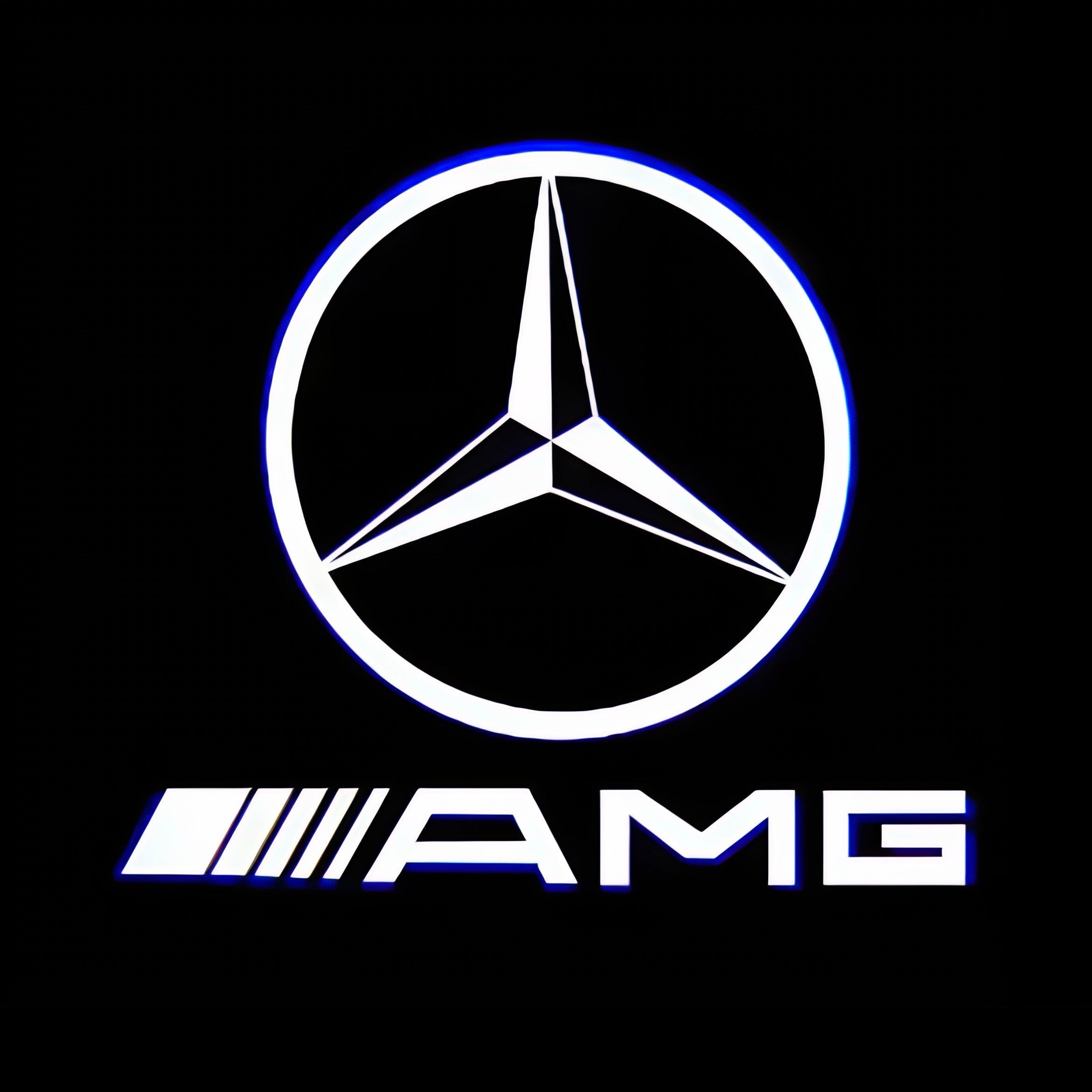 Projecteur LED voiture logo Mercedes