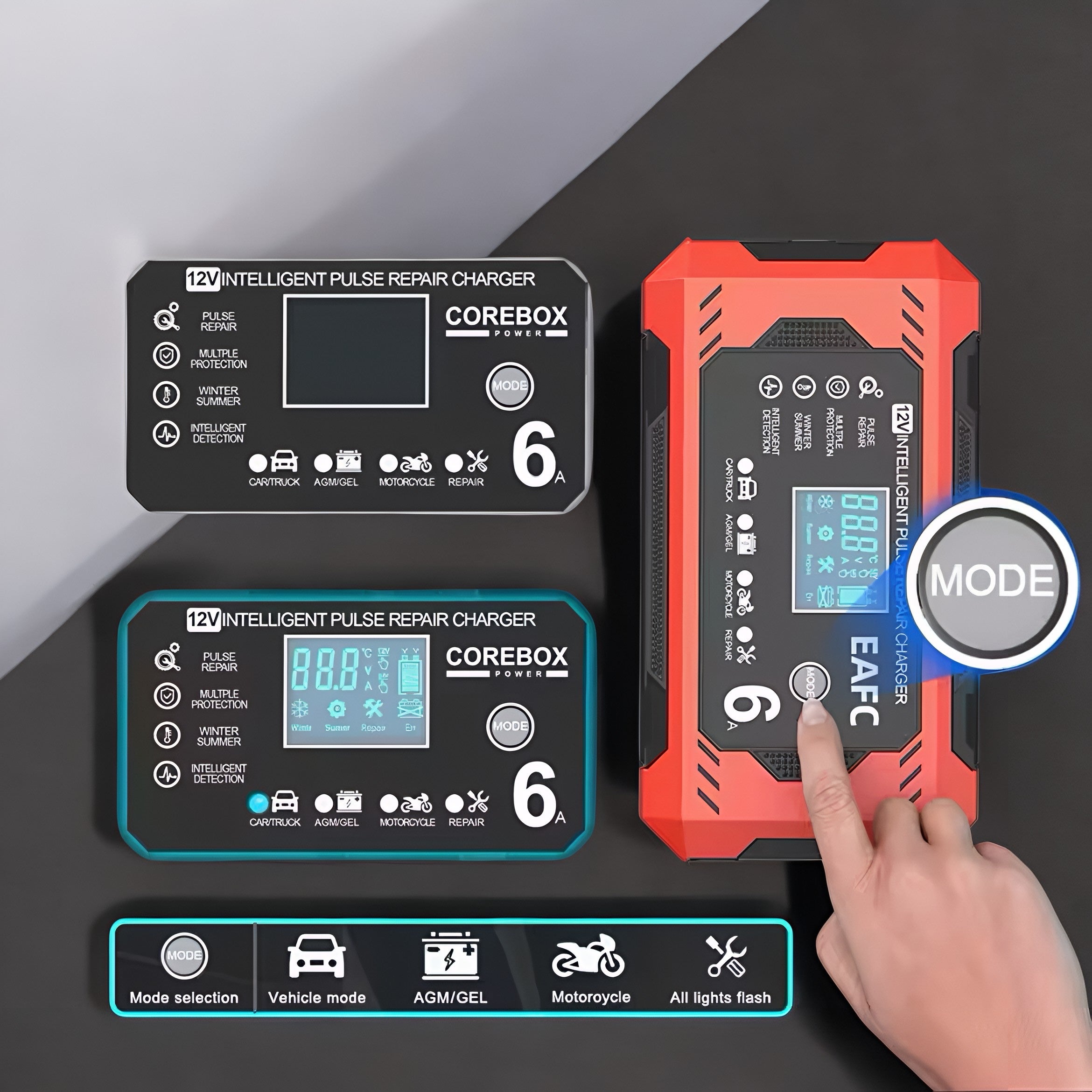 Chargeur de batterie voiture Snap12 V