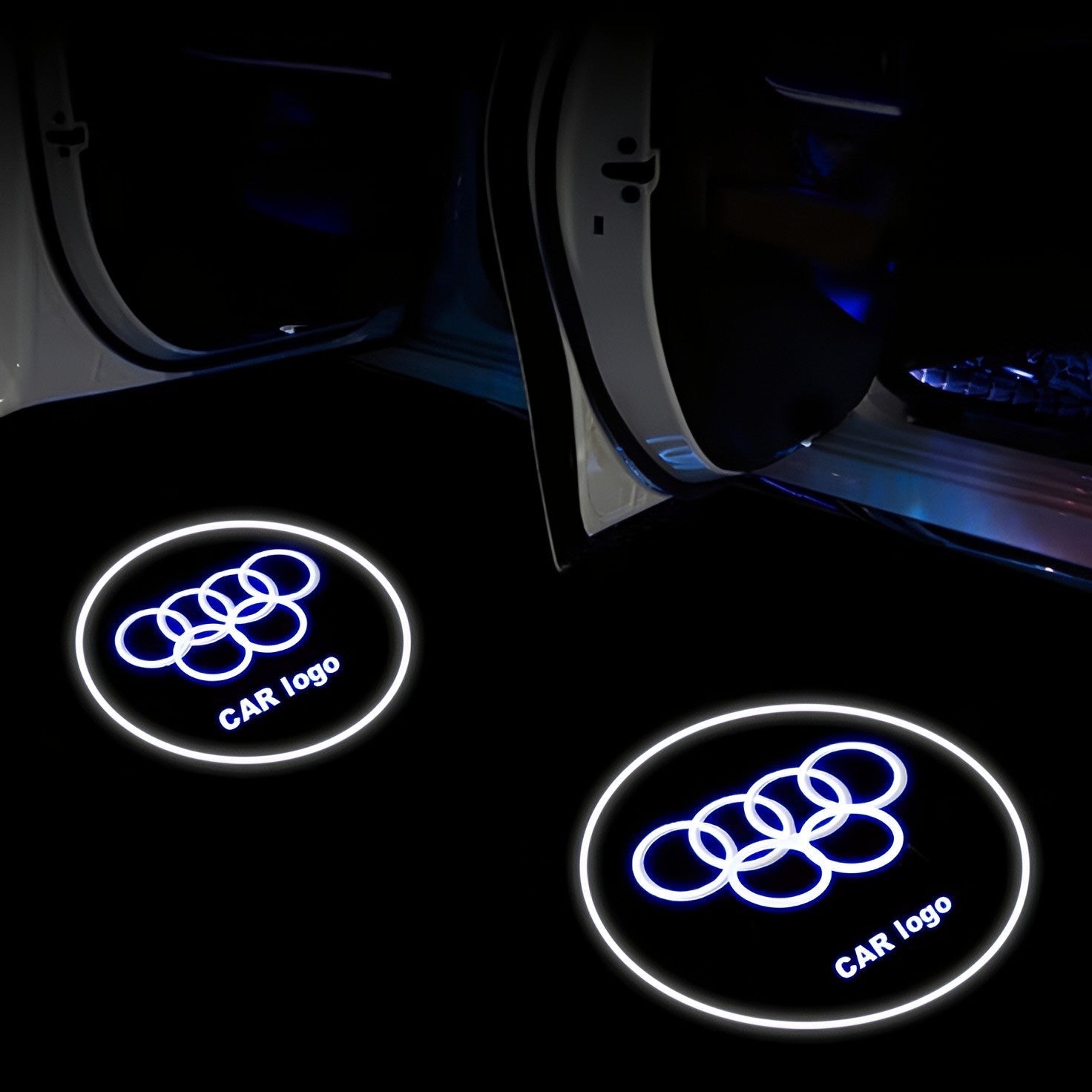 Lumières LED pour logo de voiture